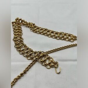 Gold chain belt